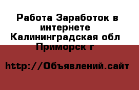 Работа Заработок в интернете. Калининградская обл.,Приморск г.